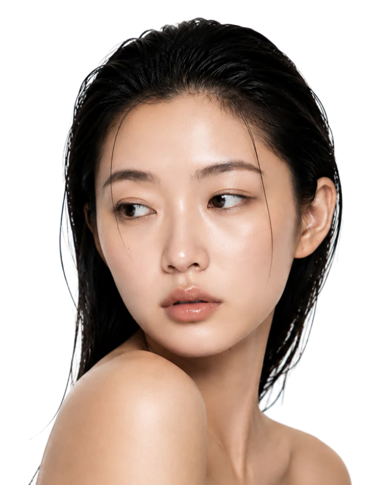 Head spa model portrait