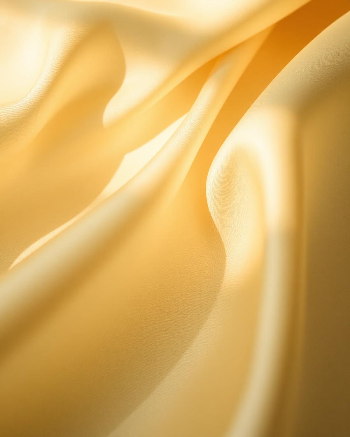 Soft warm light on silk, reflecting brightened, even skin tone