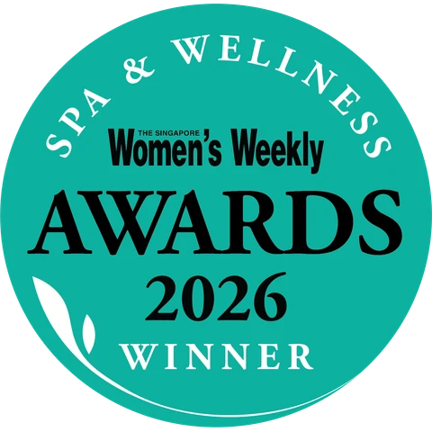 The Singapore Women's Weekly Spa & Wellness Awards 2026 Winner — Most Relaxing Head Spa Treatment The Singapore Women's Weekly Spa & Wellness Awards 2026 Winner — Most Relaxing Head Spa Treatment